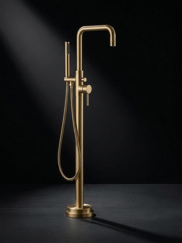 Fonte Bath Shower Mixer in Cast Brass