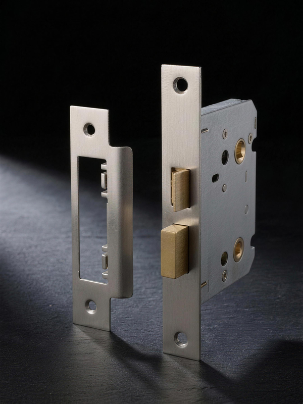 Cast Bathroom Lock — Cast Nickel