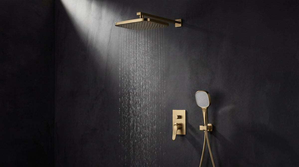 Arco Shower Mixer in Cast Brass