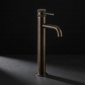 Fonte Basin Mixer in Cast Bronze — Tall