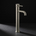 Fonte Basin Mixer in Cast Nickel — Tall