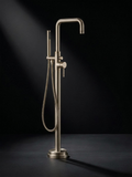 Fonte Bath Shower Mixer in Cast Nickel