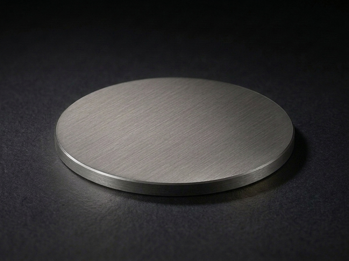 Cast London finish sample disc in Cast Gunmetal