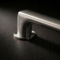 Velo Lever mini rose detail, Cast Nickel