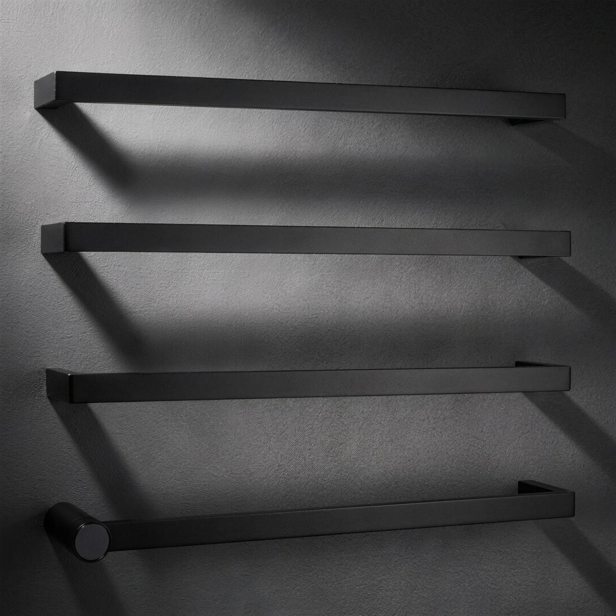 Scala Towel Radiator Square in Cast Black