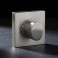 Filo Turn Square in Cast Nickel, oval turn on a square rose